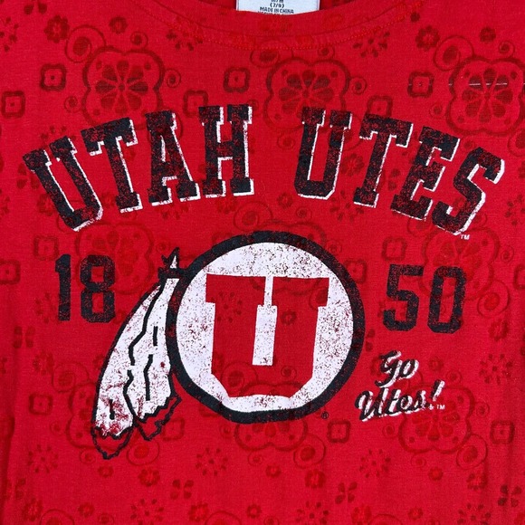 Pro Edge Utah Utes T Shirt Womens Medium Red Sheer V Neck by Knights Apparel - Picture 3 of 5
